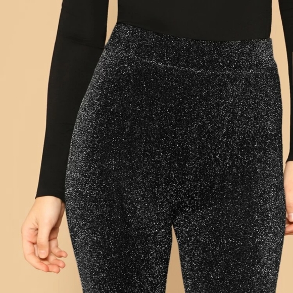 High Waist Shimmer Pants - Picture 3 of 7